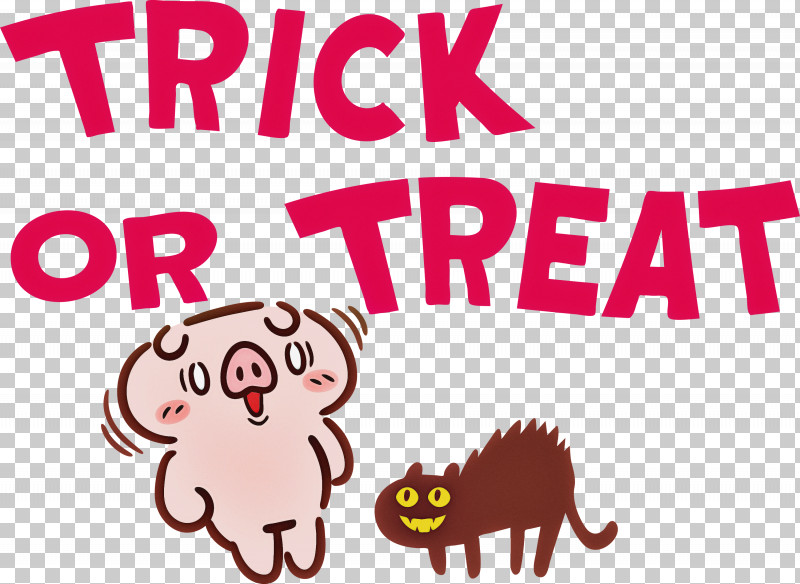 TRICK OR TREAT Halloween PNG, Clipart, Behavior, Cartoon, Catlike, Halloween, Happiness Free PNG Download