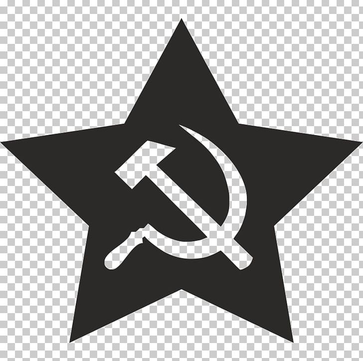 Soviet Union Hammer And Sickle Communism Communist Symbolism Red Star PNG, Clipart, Angle, Black And White, Communism, Communist Symbolism, Computer Icons Free PNG Download