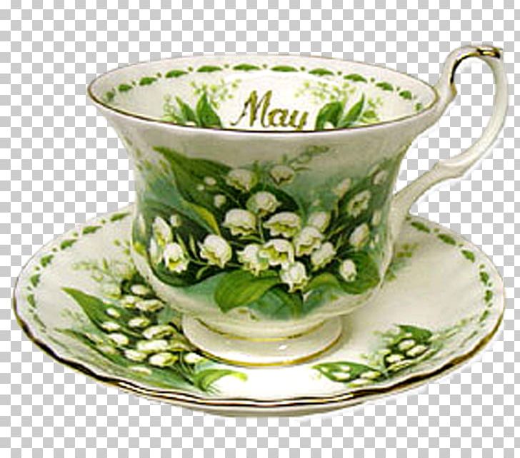 Lily Of The Valley Saucer Teacup Flower Bone China PNG, Clipart, Bone China, Ceramic, Coffee Cup, Convallaria, Cup Free PNG Download