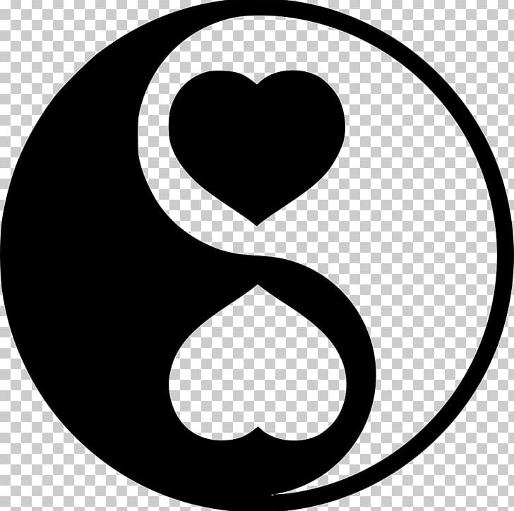 Yin And Yang Love Heart Symbol Valentine's Day PNG, Clipart,  Free PNG Download