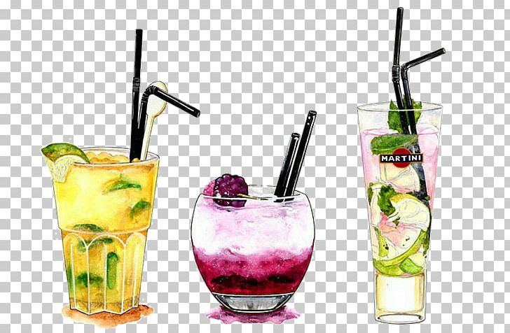 Cocktail Watercolor Painting Illustration Drawing Alcoholic Drink PNG, Clipart, Alcoholic Drink, Batida, Caipirinha, Caipiroska, Cocktail Free PNG Download