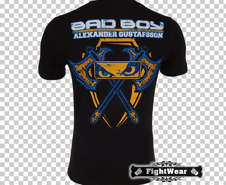 T-shirt Bad Boy Mixed Martial Arts UFC On Fox 14: Gustafsson Vs. Johnson PNG, Clipart, Active Shirt, Alexander Gustafsson, Bad Boy, Bad Boy Mma, Blue Free PNG Download