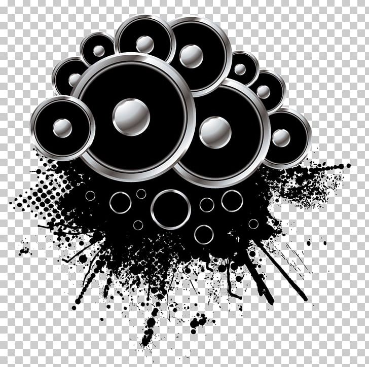 Loudspeaker Grunge Stock Photography Nightclub PNG, Clipart, Art, Audio, Audio Speakers, Black And White, Brand Free PNG Download
