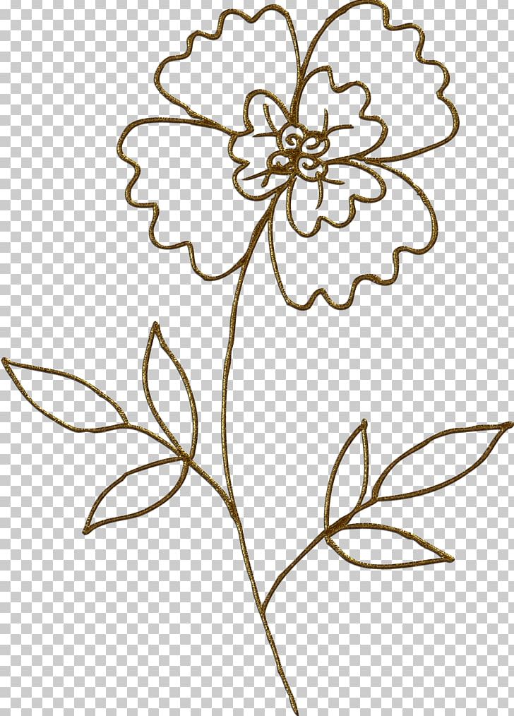 Cut Flowers Gold PNG, Clipart, Art, Black And White, Branch, Cut Flowers, Flora Free PNG Download