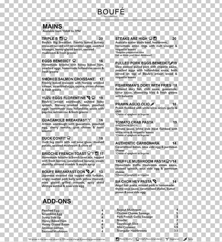 Menu Boufe Boutique Cafe Pasta Document PNG, Clipart, Area, Black And White, Boutique, Cafe, Dessert Free PNG Download