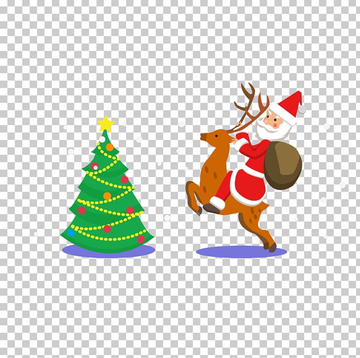 Santa Claus Christmas Tree PNG, Clipart, Christmas, Christmas, Christmas Decoration, Christmas Ornament, Deer Free PNG Download