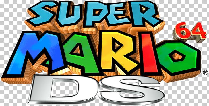 Super Mario 64 DS Luigi Mario Bros. PNG, Clipart, Area, Brand, Game, Game Logo, Games Free PNG Download