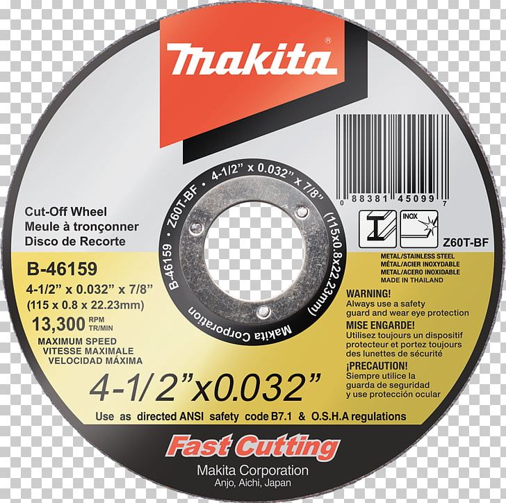 Cutting Makita Tool Metal Steel PNG, Clipart, Brand, Compact Disc, Cut Off, Cutting, Data Storage Device Free PNG Download