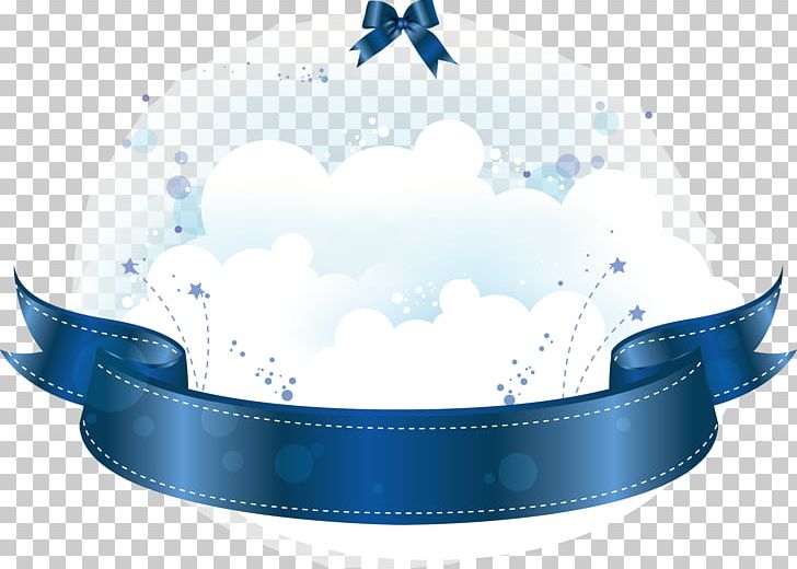 Web Banner Blue PNG, Clipart, Banner, Blue, Clip Art, Decorated, Decorated With Ribbons Free PNG Download