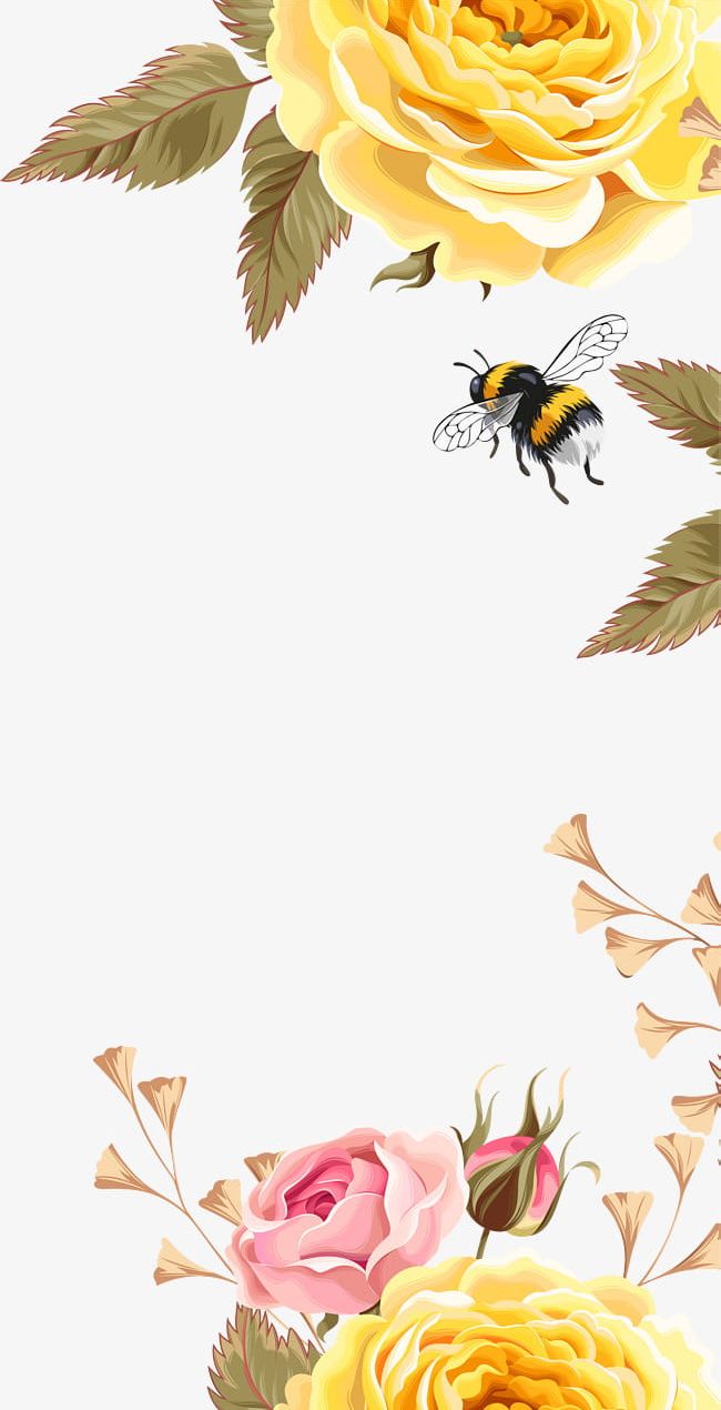 Yellow Beautiful Flower Bees PNG, Clipart, Art, Beautiful, Beautiful Clipart, Bee, Bees Clipart Free PNG Download