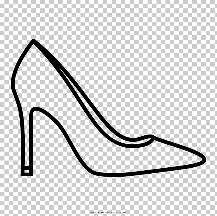 High-heeled Shoe Drawing Coloring Book PNG, Clipart, Area, Black, Black And White, Coloring Book, Drawing Free PNG Download