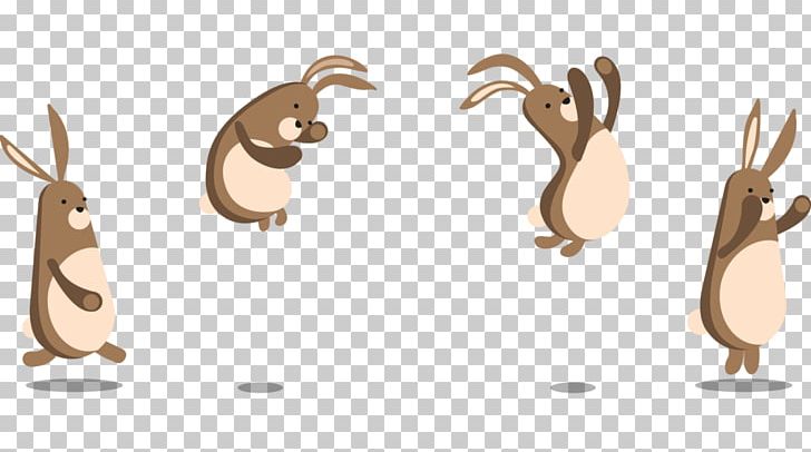 hopping bunny clipart