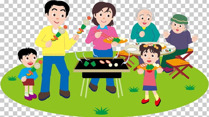 Barbecue Grill Cooking Family Illustration PNG, Clipart, Boy, Cartoon, Child, Eating, Family Reunion Free PNG Download