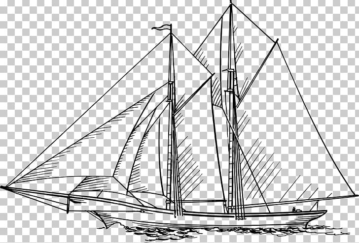 Sailing Ship Sailing Ship Sailboat PNG, Clipart, Angle, Artwork, Barque, Barquentine, Black And White Free PNG Download