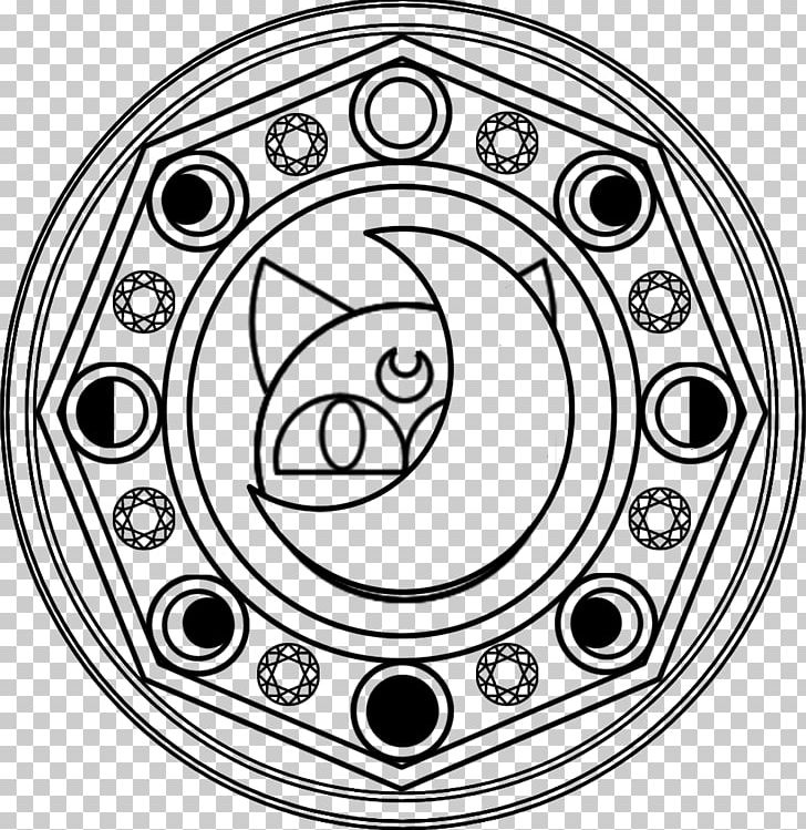 Magic Circle Sailor Moon Chibiusa PNG, Clipart, Area, Art, Auto Part, Bicycle Wheel, Black And White Free PNG Download