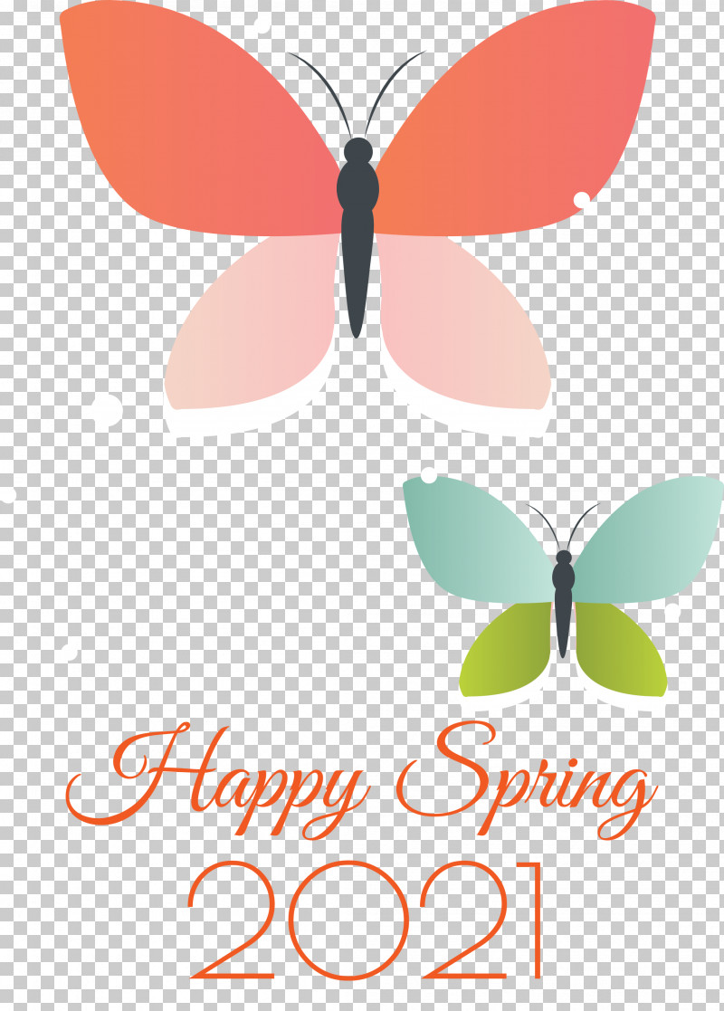 2021 Happy Spring PNG, Clipart, 2021 Happy Spring, Brushfooted Butterflies, Logo, M, Meter Free PNG Download