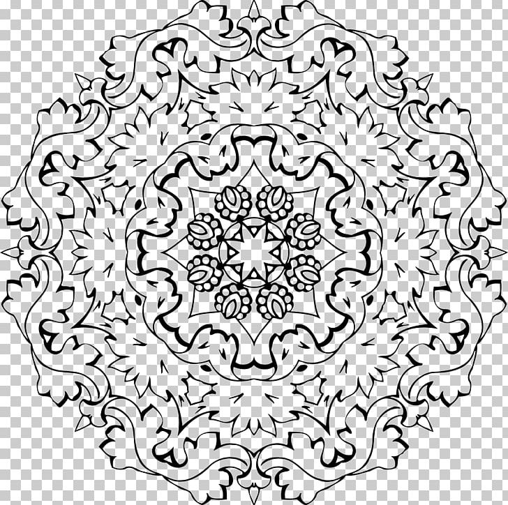 Coloring Book Doodle Drawing Mandala PNG, Clipart, Adult, Area, Black, Black And White, Book Free PNG Download