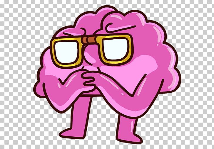 Brain Sticker Telegram Heart VKontakte PNG, Clipart, Area, Art, Brain, Cursor, Eyewear Free PNG Download