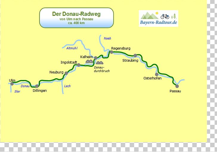 Donauradweg Long-distance Cycling Route Via Claudia Augusta Map Alpinflohmarkt PNG, Clipart, Angle, Area, Bayern Logo, Bicycle, Cycling Free PNG Download
