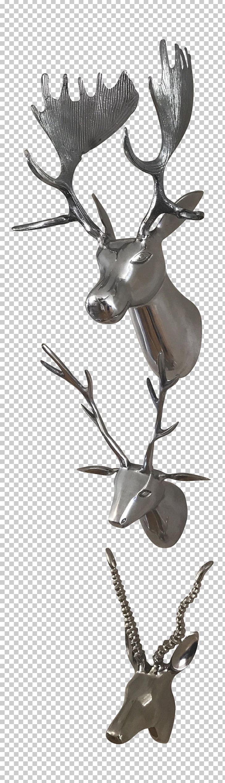 Silver Metal Reindeer Taxidermy Animal PNG, Clipart, Animal, Antler, Branch, Chairish, Deer Free PNG Download