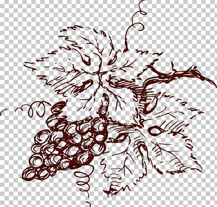 Wine Drawing Chardonnay Grenache Grape PNG, Clipart, Art, Artwork, Bend, Black And White, Branch Free PNG Download