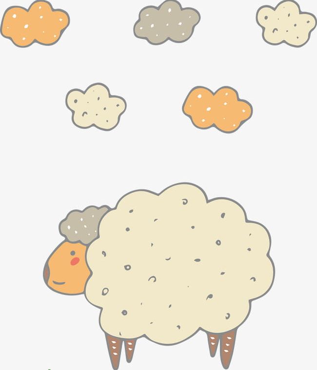 Hand-painted Sheep PNG, Clipart, Cartoon, Cloud, Hand, Hand Painted, Hand Painted Clipart Free PNG Download
