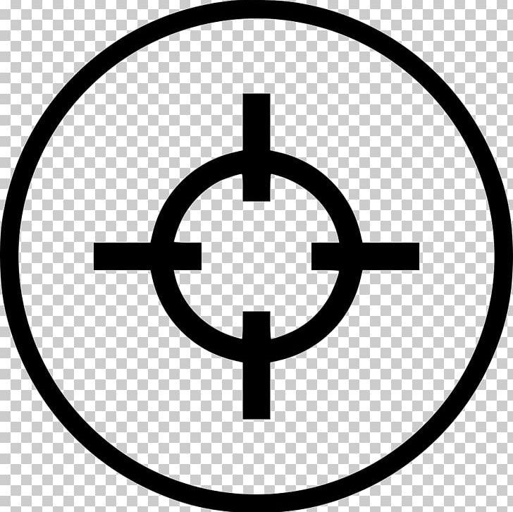 Reticle Computer Icons PNG, Clipart, Aim, Area, Black And White, Brand, Circle Free PNG Download