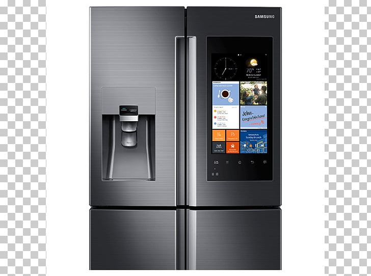 Samsung RF22K9581S Refrigerator Cubic Foot Samsung Family Hub RF56M9540 PNG, Clipart, Cubic Foot, Door, Electronics, Freezers, Frigidaire Gallery Fghb2866p Free PNG Download