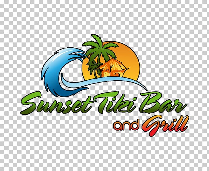 The Sunset Tiki Bar Cartoon Logo Brand PNG, Clipart, Area, Art, Artwork, Bar, Brand Free PNG Download