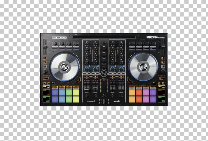 DJ Controller Disc Jockey Djay Reloop Mixon-4 Audio Mixers PNG, Clipart, Audio Mixers, Computer Dj, Computer Software, Disc Jockey, Djay Free PNG Download