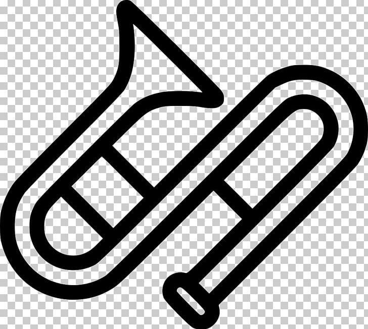 Trombone Computer Icons Musical Instruments Orchestra PNG, Clipart, Area, Black And White, Computer Icons, Download, Flat Free PNG Download