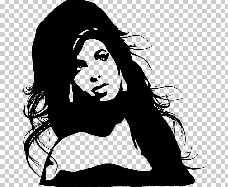 amy winehouse black and white drawing