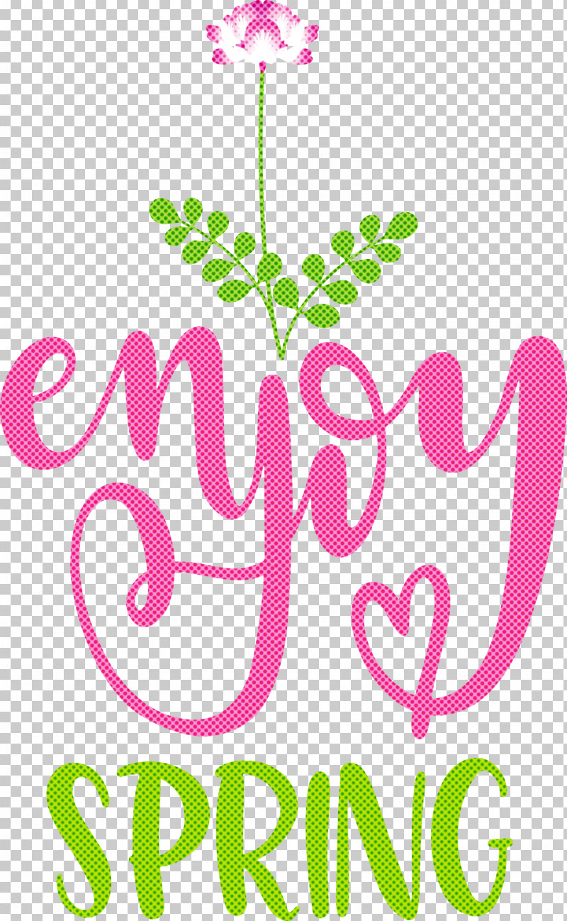 Enjoy Spring Spring PNG, Clipart, Floral Design, Leaf, Line, Logo, Meter Free PNG Download