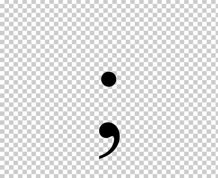 Project Semicolon Punctuation Full Stop PNG, Clipart, Area, Black, Black And White, Brand, Circle Free PNG Download