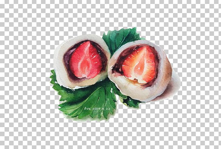 Daifuku Mochi Watercolor Painting Drawing Illustration PNG, Clipart, Art, Asian Food, Comfort Food, Cuisine, Dish Free PNG Download