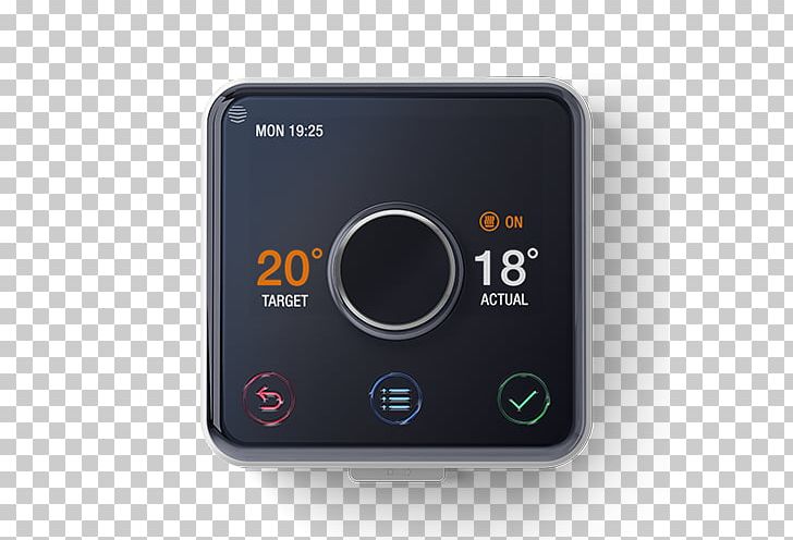 Hive Smart Thermostat Central Heating PNG, Clipart, Central Heating, Control System, Electronic Device, Electronics, Electronics Accessory Free PNG Download
