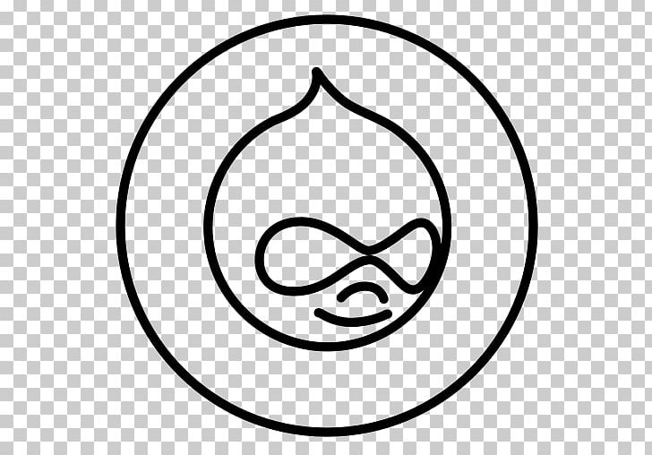 Drupal Content Management System Computer Icons PNG, Clipart, Area, Black, Black And White, Circle, Computer Icons Free PNG Download