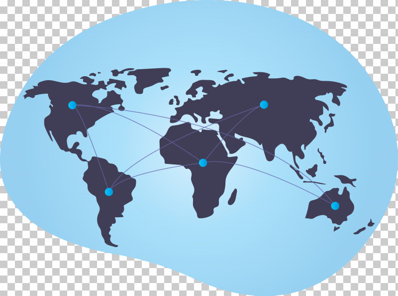 Connected World PNG, Clipart, Connected World, Earth, Globe, Silhouette, Turquoise Free PNG Download