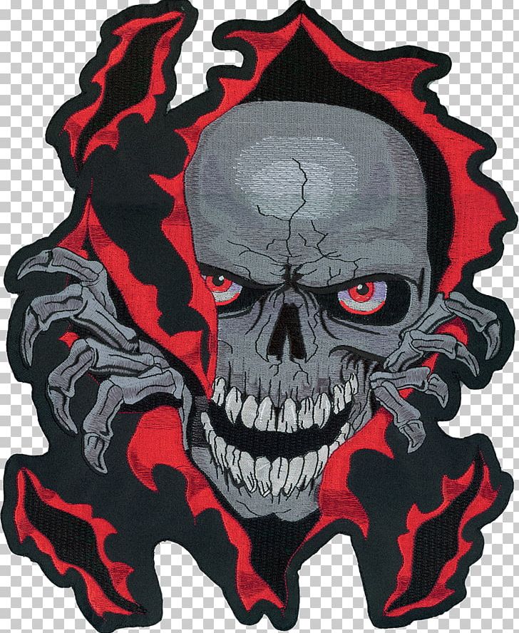 Motorcycle Lethal Threat Skull Embroidered Patch Tattoo PNG, Clipart, Art, Bone, Clothing, Clothing Accessories, Decal Free PNG Download