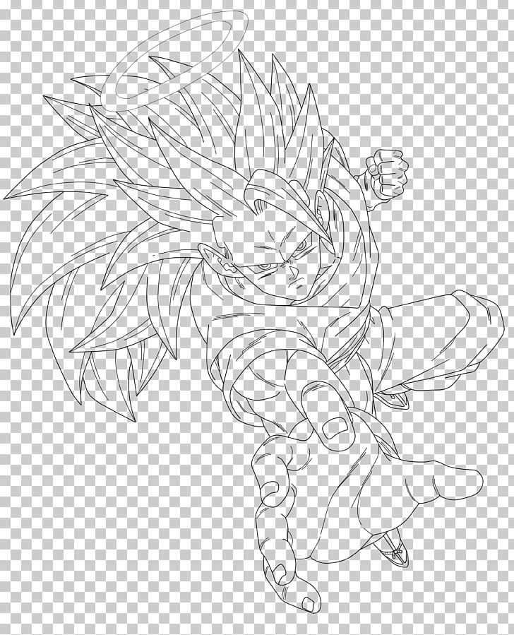 Goku Vegeta Line Art Super Saiyan Sketch PNG, Clipart,  Free PNG Download