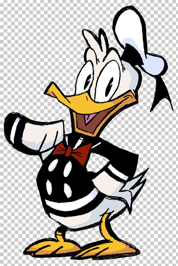 Donald Duck Daffy Duck Flintheart Glomgold Drawing Character PNG, Clipart, Art, Artwork, Beak, Bird, Black And White Free PNG Download