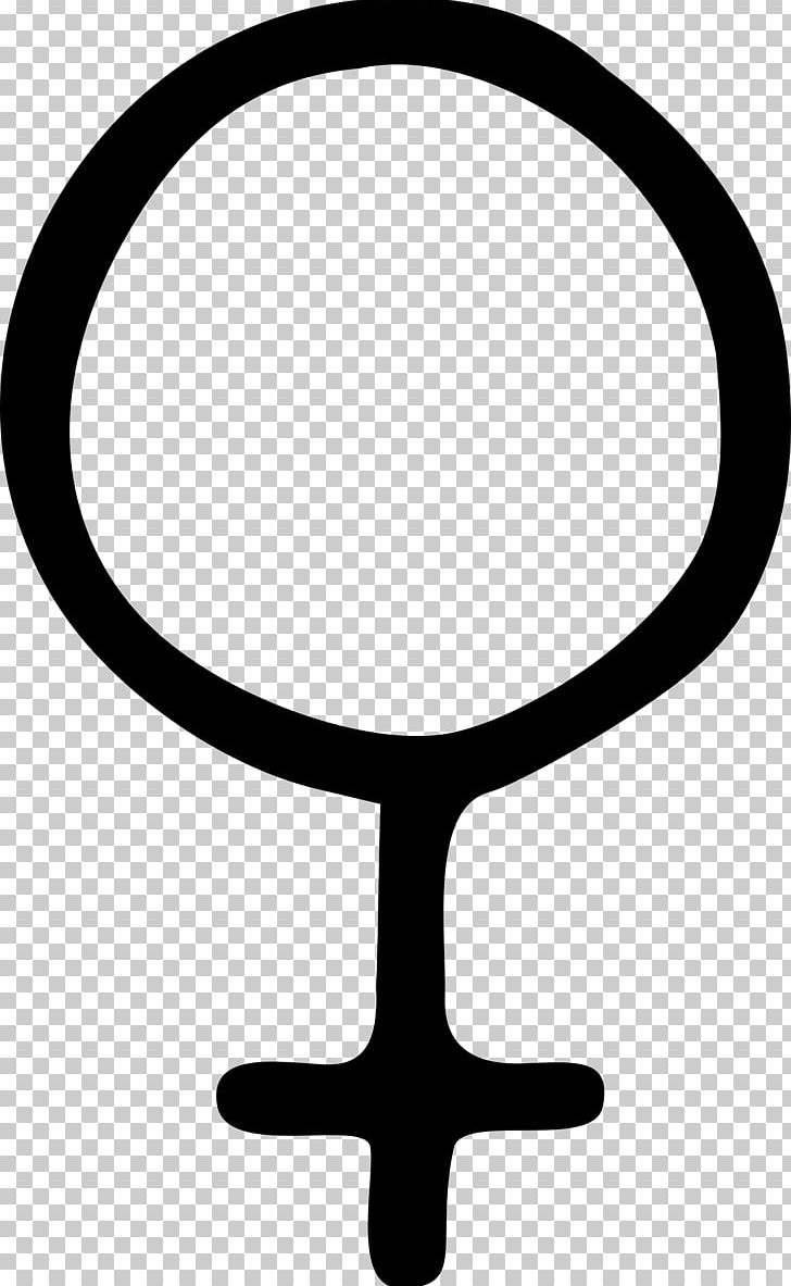 Gender Symbol Female PNG, Clipart, Area, Black And White, Circle, Computer Icons, Female Free PNG Download
