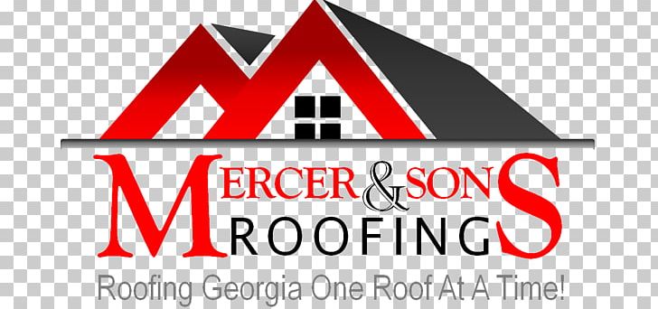 Mercer And Sons Roofing Logo Design Brand PNG, Clipart, Area, Brand, Cleaning, Gainesville, Georgia Free PNG Download