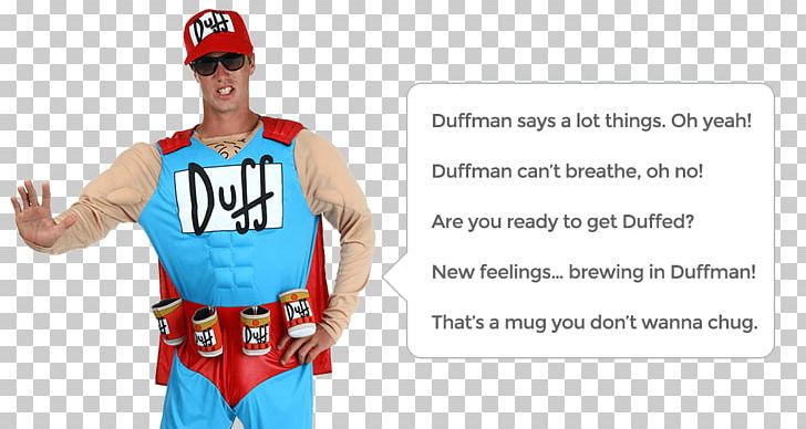 Waiting For Duffman Costume Oh Yeah Duff Beer PNG, Clipart, Brand, Character, Costume, Duff Beer, Duffman Free PNG Download