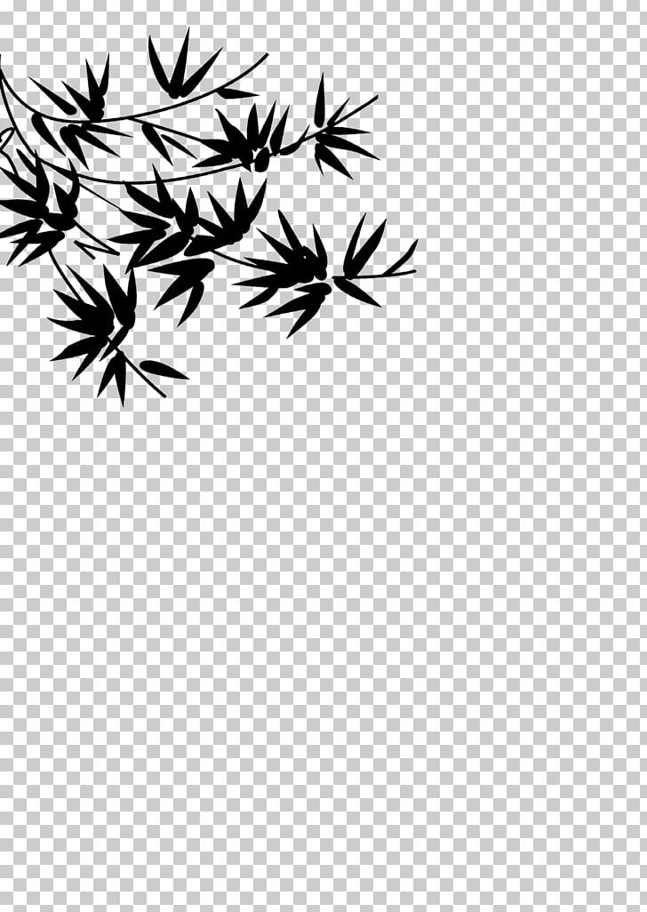 Bamboo Twig PNG, Clipart, Artwork, Bamboe, Bamboo Leaves, Black And White, Branch Free PNG Download
