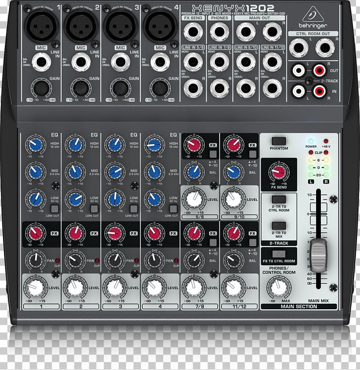 Microphone Audio Mixers Behringer Xenyx 1202FX PNG, Clipart, Audio, Audio Equipment, Audio Mixers, Audio Receiver, Behringer Free PNG Download