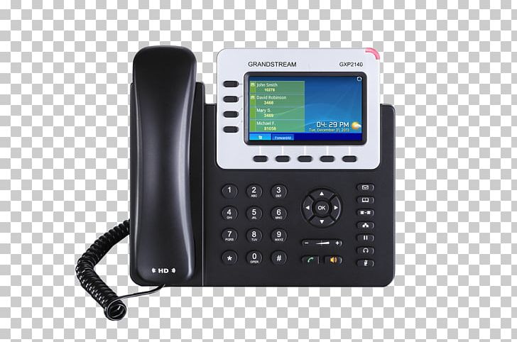 VoIP Phone Grandstream Networks Telephone Voice Over IP IP PBX PNG, Clipart, Answering Machine, Business Telephone System, Caller Id, Communication, Corded Phone Free PNG Download