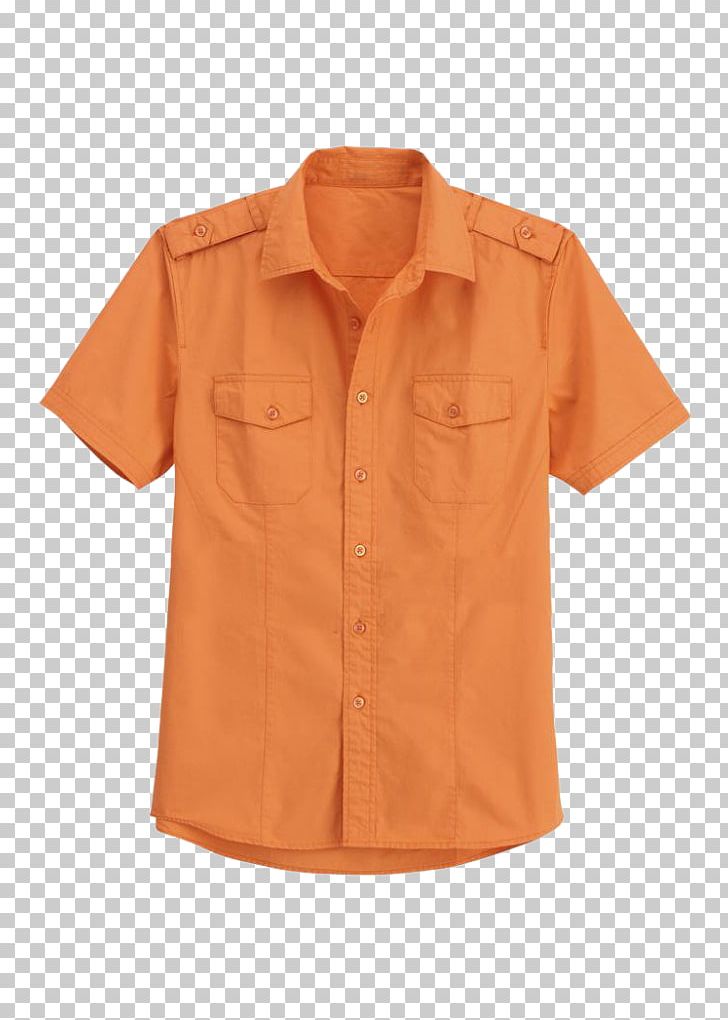 Blouse Shoulder PNG, Clipart, Blouse, Button, Collar, Orange, Others Free PNG Download