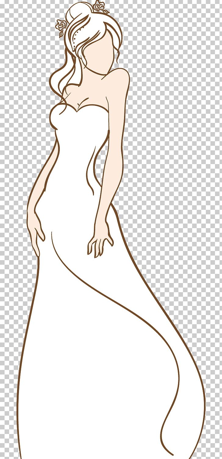 Drawing Bride Illustration PNG, Clipart, Arm, Fashion Design, Fashion Illustration, Fictional Character, Girl Free PNG Download