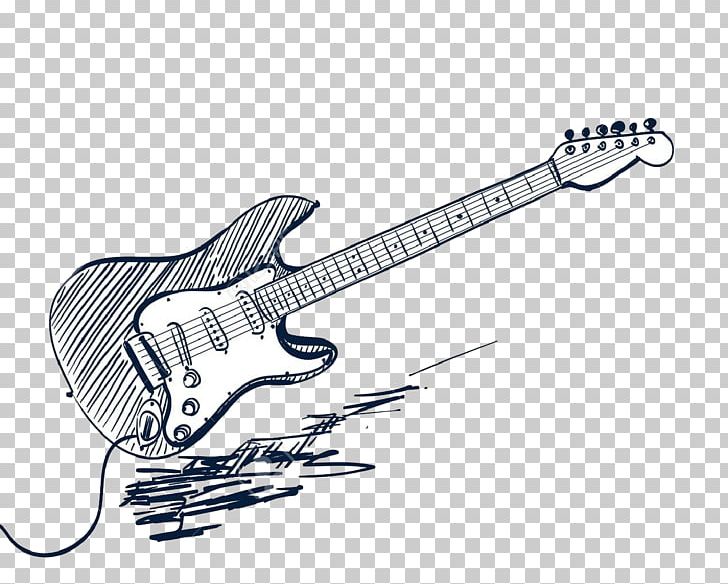 Guitar Drawing Tutorial - How to draw Guitar step by step